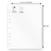Waytex 931303 Punched Pockets A4 Clear Grained 50 Micron -