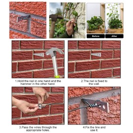 Drive in Hammer in Vine Eyes 75mm Hardened Steel Traditional Hammer in Vine Eyes for Garden Fixtures (Pack of 10)