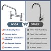 iVIGA Commercial Sink Faucet with 12” Swivel Spout & Supply