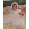 Glamulice Flower Baby Girl Newborn Christening Baptism Dresses Milky White