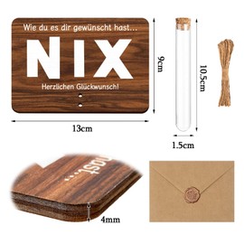 Nothing Gift, Nix Gift for Birthday, Money Gifts Packaging with Envelopes, Funny Gifts, Christmas, Wedding, Travel for Men and Women