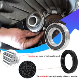 BIGLKNM Rear Axle Brake Drum Wheel Bearings Seals Kit for Honda Rubicon 500 2005-2013 Rancher 350 400 500 2000-2014 Foreman 400 450 1995-2004