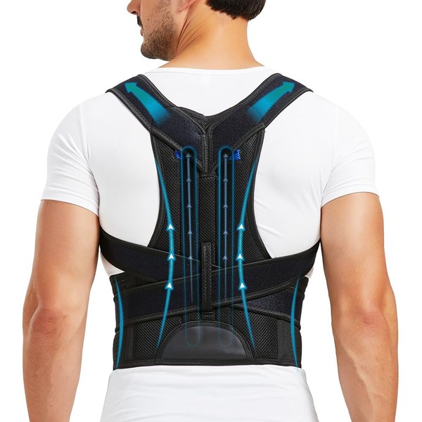 Milkidi Back Brace Posture Corrector for Men and Women Lumbar