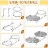 Domensi 9 Pcs Pizza Pan Riser Stands Sets Includes 2