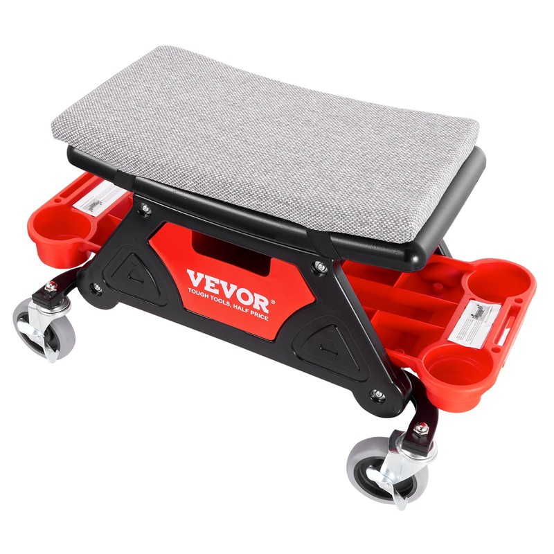 VEVOR Mechanic Stool 300 LBS Capacity Garage Stool Gift for