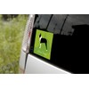 Boston Terrier Dog Sticker Premium Silhouette Green Back MK-2