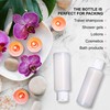 Onisavings Plastic Cylinder Bottles with Flip Top Pour Spout -