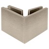 C.R. LAURENCE SGC90BN CRL Brushed Nickel Square 90 Degree Glass-to-Glass
