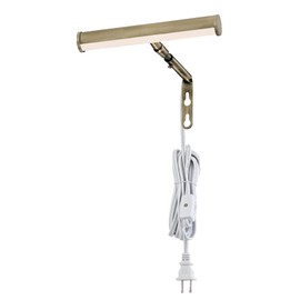 Ciata Picture Light, Picture Frame Light, Adjustable 7-Inches Integrated LED Art Light 15 Watt Metal Picture Lights for Wall, Artwork Light with in-line On/Off Switch E12 Candelabra Base Antique Brass