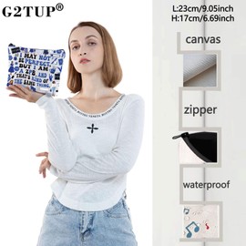 G2TUP Sorority Cosmetic Bag 1920 Zeta Sorority Gift I Am A Sisterhood Zipper Pouch Bag Zeta Sorority Paraphernalia (I Am A Z)