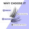 BEYELIAN Cluster Lashes, DIY Eyelash Extension Lash Clusters Individual False