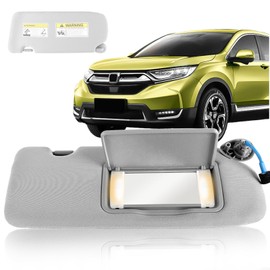 PEVAST Right Passenger Side Sun Visor for Honda CRV CR-V 2017 2018 2019 2020 2021 2022 Sun visor Replacement 83230-TLA-A12ZB(Grey)