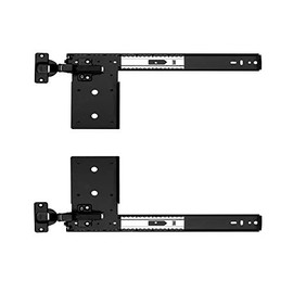 KV Pivot Door Slide Hardware Inset Application Self Closing 12 1/8" Slide (Kit) Black