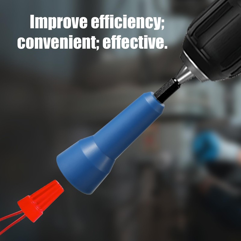 2pcs Wire Nut Twister, with 1/4" Chuck Plastic Wire Nut