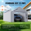 Carport Replacement Canopy Cover Side Wall 12 x 20 ft,