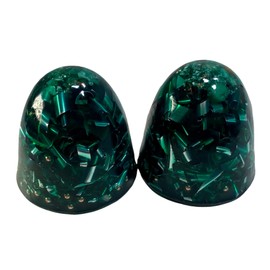 2 Transparent Green Power Dome Tower Busters Crystal Orgone Generator Energy Accumulator 7.83Hz/432Hz/528Hz/Advance Harmonics Many Beautiful Ingredients and Colors!! 2pd(Transparent Green)