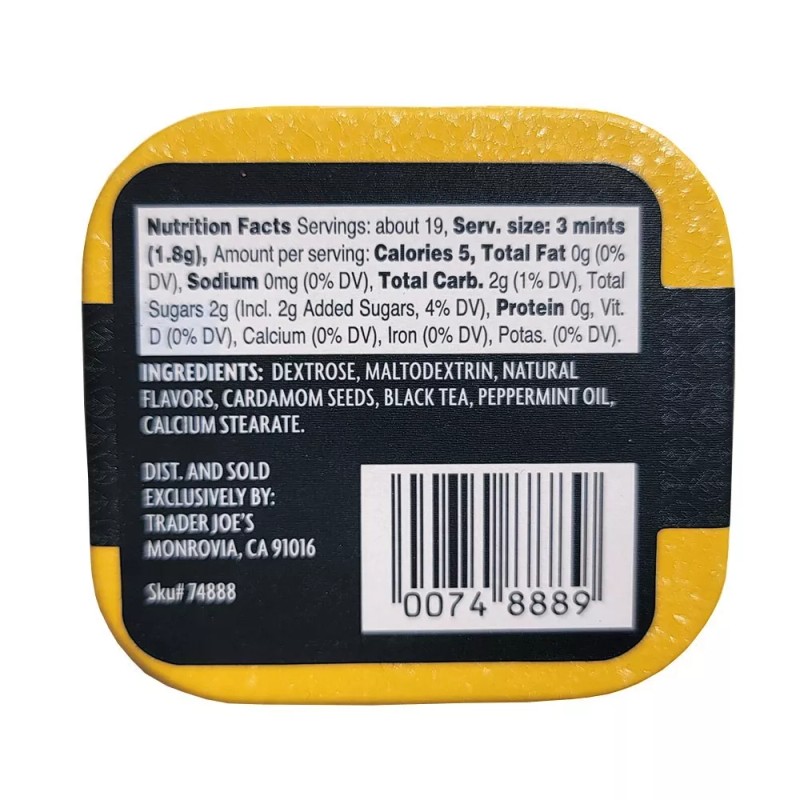 Trader Joe's Chai Tea Mints Infused (1.2oz) 6-Pack