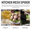 Kichvoe Mesh Spider Strainer, Width 5.5Inch Stainless Steel Pasta Basket