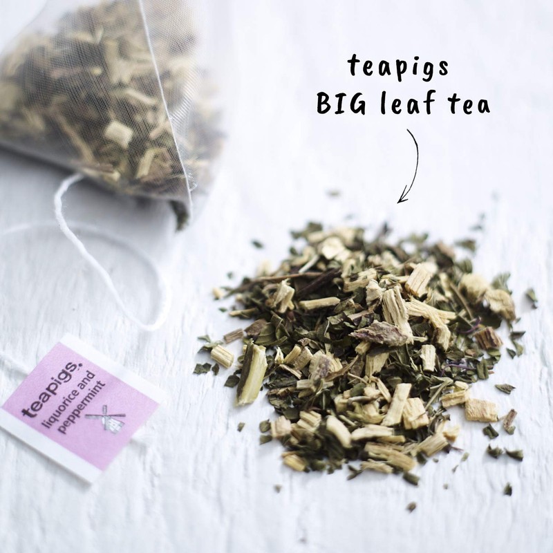 Teapigs Liquorice and Peppermint Tea Made With Whole Flowers (1