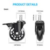 AGPtEK Office Chair Casters with Brake Heavy Duty 2.5" Universal