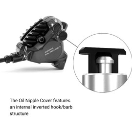 COONIUM 8-Pack Road Bike Hydraulic Disc Brake Bleed Nipple & Screw Dust Covers – Premium Rubber Oil Nozzle Caps for Shimano 105 R7170, Ultegra R8170, Dura-Ace R9270 Caliper Protection