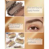 Eyebrow Powder Palette, 3 Colours, Light Brown, Black, Eyebrow Powder,