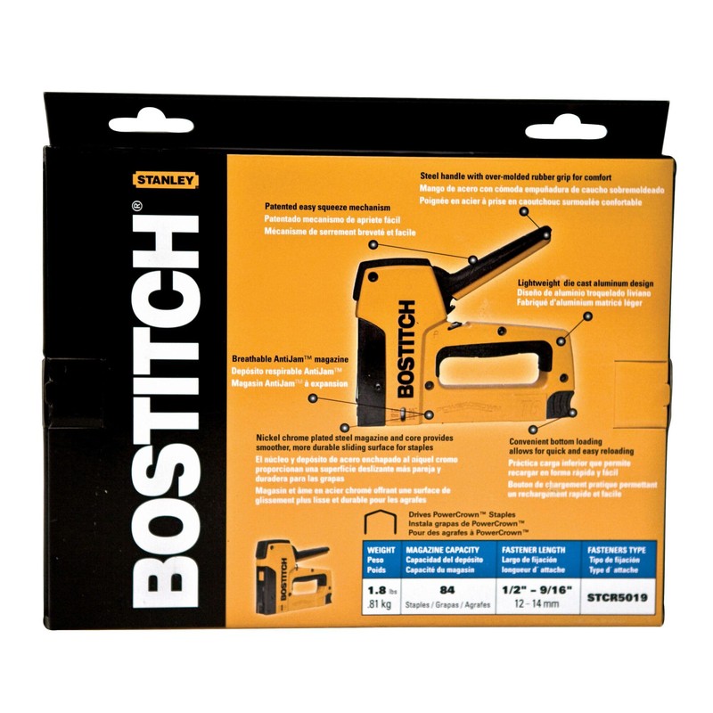 BOSTITCH Stapler, Outward Clinch, Stapling Tacker 14MM Max (T6-8OC2)