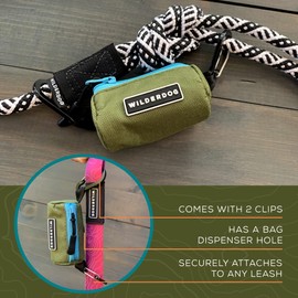 Wilderdog Dog Poop Bag Holder - Dark Green