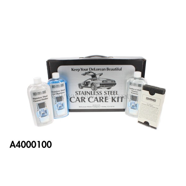 DELOREAN DMC CAR CARE KIT WITH BOX - A4000100