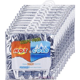 Superio Hot and Cold Reusable Insulated Food Storage, Double Gusset (12 Pack)