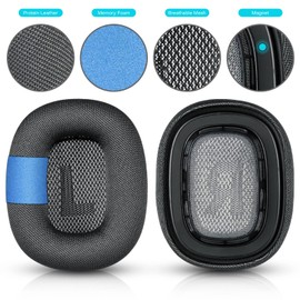 Airpods Max Earpads, Replacement Ear Cushions for AirPods Max Headphones,a Knit-Mesh Canopy and Memory Foam Compatible with Alppe Airpods Max Noise Cancellation Over-Ear Headphones (Space Gray)