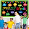 Qyeahkj Brain Bulletin Board Decorations Retrain Your Brain Cutouts Growth