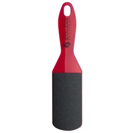 STALEKS PRO EXPERT 10 Type 2 Grit #80 and #120 Double Sided Plastic Foot File Pedicure Foot File Callus File and Rough Heels (Red)