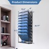 DALTACK Wall File Holder 10 Tier Hanging Wall File Organizer,
