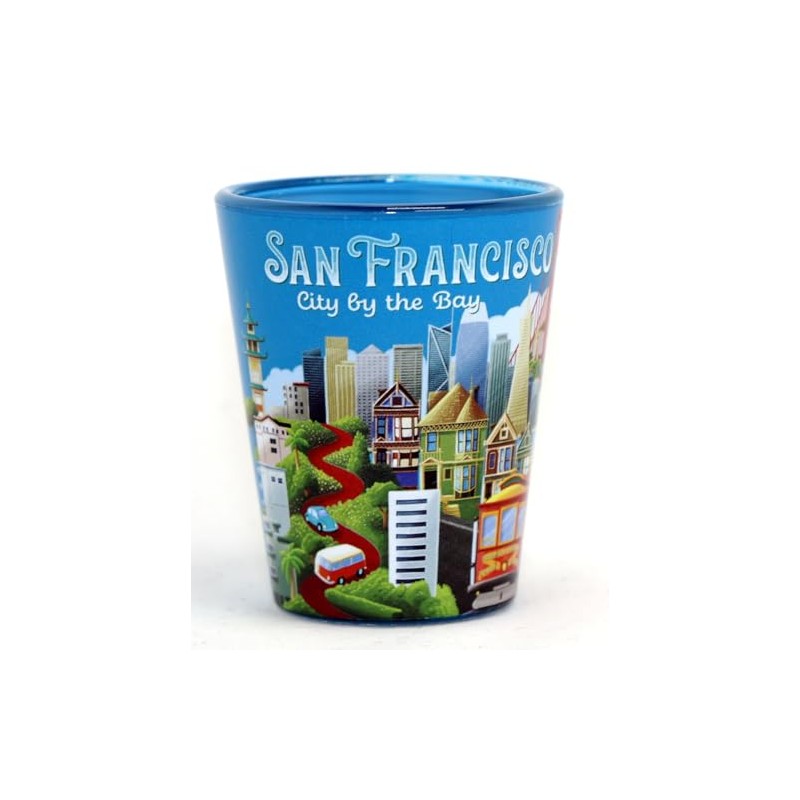 San Francisco California Picturesque Shot Glass