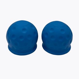 Bidach Trailer Hitch Ball Cover, 2 Inch/50mm, Golf Ball Design,(Blue) 2PCS/Bag