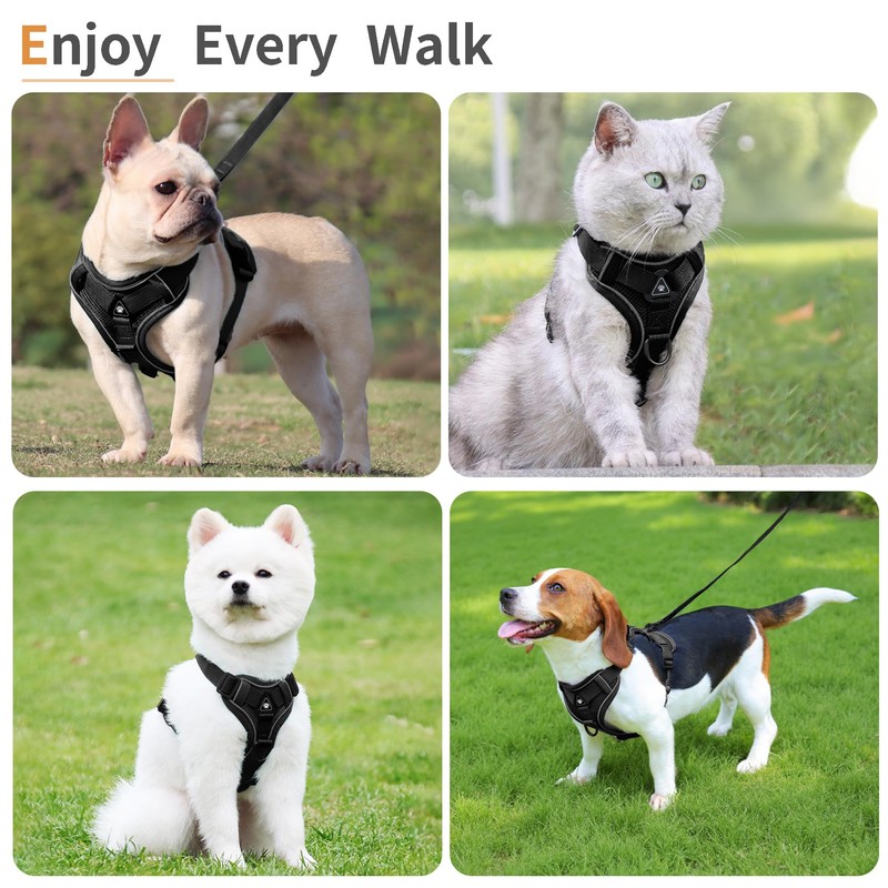 Jolifield No Pull Dog Harness with Leash Set for Medium
