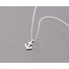 Tiny CZ Crystal Anchor Necklace
