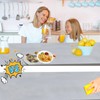 140*140cm Light Blue Vinyl Tablecloths Square PVC Table Cloth Wipe