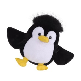 Apricot Lamb Lively Penguin Plushies Stuffed Animals for Kids, Soft Cute Plush Toys for Baby Girl and Boy, Fluffy Lively Penguin Black 6.3 Inches