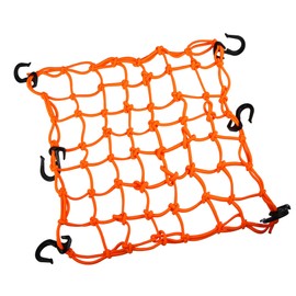 A ABSOPRO 49 Holes Motorcycle Luggage Cargo Net Mesh 40x40cm Orange