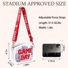 Game Day Clear Bag for Stadium Events with Letter Patches