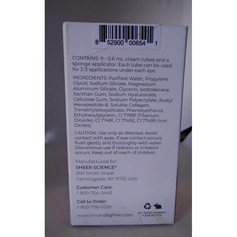 Tint & Tighten Under Eye Smoothing Cream Medium - Dark