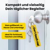 emc.nexus Keyring - Don't Touch Me! - Double-Sided Yellow Pendant