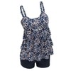 ECUPPER Ladies 2 Piece Swimwear Tankini Tops and Shorts Plus