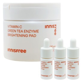 Innisfree Vita C Green Tea Enzyme Blemish Toning Pad 60 sheets+ / 이니스프리 비타C 그린티 엔자임 잡티 토닝 패드 60매+