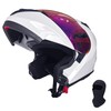 KRN Adult Motorcycle Helmet Modular Flip-up Helmet DOT Approved -