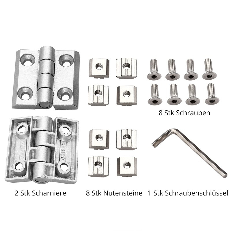 Kamtop Hinge Aluminium Profile Door Folding Hinge 2 x 4040