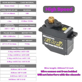 RampCrab 6kg RC Steering Servo with Servo Mount Bracket and Servo Horn for TRX4M RC Car, 2 Sets, 1/18 Upgrades Parts, Suitable for TRX4-M Bronco, Defender, K10 (Black Horn)