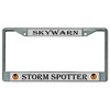 License Plates Online Skywarn Storm Spotter Chrome License Plate Frame